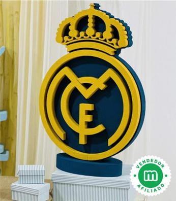 Escudo de Fútbol de Madera Grande Real Madrid