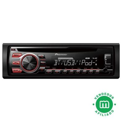Radio CD/MP3 SUNSTECH CRUSM400, portátil, color Rojo