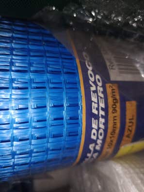Rouleau De Fibre De Verre Pour Mortier 10x10mm - 50m Bleu - Renforcement Revoquage Et Enduits