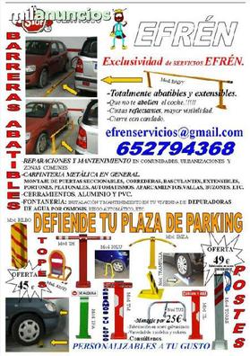 Barrera parking Tubo Abatible - Parkings Castelló