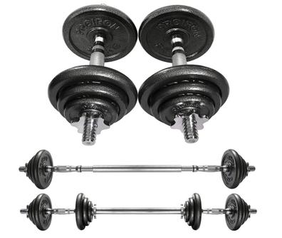 Discos Pesas Mancuernas Juego Fitness Musculación 2x5 Kg + 2x10 Kg = 30 Kg