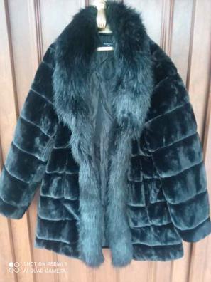 Pelo Azul Chaquetas Gorro Pelo Mujer Abrigo De Pelo De Mujer De