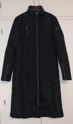 abrigo largo negro stradivarius