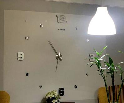 Reloj de pared Barbería Herramienta para el cabello Gran DIY Reloj de pared  Pegatinas sin marco Salón de belleza Relojes grandes Peluquería Decoración