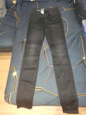  Jeans para mujer, pantalones para mujer, jeans cargo con  bolsillo con solapa (color : lavado medio, talla 28) : Ropa, Zapatos y  Joyería