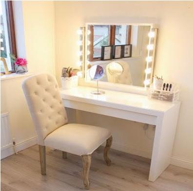 Tocador de madera con espejo, mesa de maquillaje con juego de espejos,  muebles de dormitorio, escritorio, joyero para el hogar, 60cm, envío gratis  - AliExpress