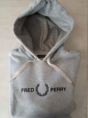 Sudadera con capucha y ribetes - Azul marino, Fred Perry - Sudaderas Para  Hombre