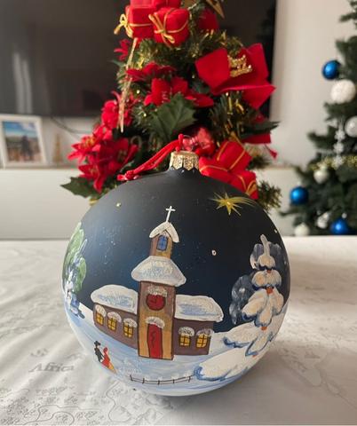 Milanuncios BOLA DE NAVIDAD PINTADA A MANO