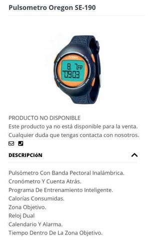 Reloj pulsometro discount con banda pectoral