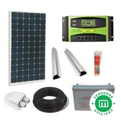 Panel solar flexible, kit de panel solar de 250 vatios con controlador de  30 A, células solares mono eficientes para automóvil, cámper, techo, hogar