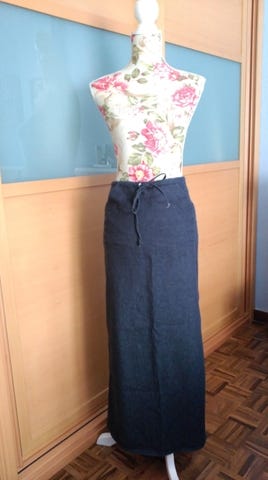 - Falda larga vaquera