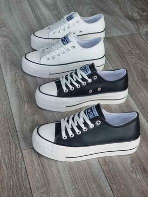 Converse doble suela online blancas altas