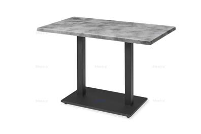 Mesa SALA, negra, base rectangular y tapa de 110 x 70 cms. Color a elegir  Tableros de 110 x 70 cms WERZALIT SM - WENGUE 103