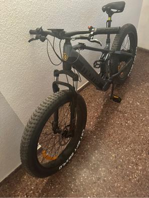 Moma Bikes Bicicleta Electrica, EMTB-27.5, Suspension delantera, SHIMANO  24v, Frenos de Disco Hidraulicos, Bateria Integrada
