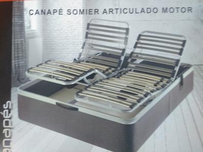 Canapé Teruel con somier articulado 1 cuerpo - Colchón de fábrica