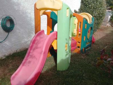 Juego de tobogán y columpio para niños 4 en 1 – para niños pequeños de 1 a  6 años – Parque infantil extragrande para interiores y exteriores – Incluye