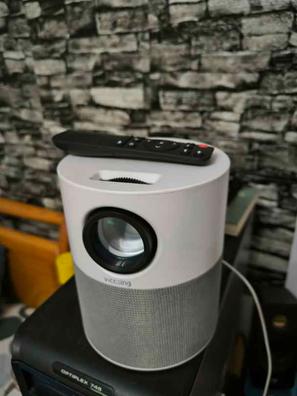 [Soporte ajustable de 270°] Mini proyector con WiFi y Bluetooth, proyector  de película portátil para exteriores compatible con 1080P, proyector