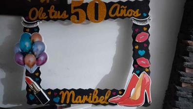 Photocall y decoración 60 cumpleaños de segunda mano por 15 EUR en