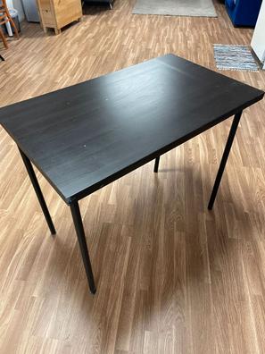Ikea LAGKAPTEN/ADILS - Escritorio (200 x 60 cm), color gris oscuro y negro  : : Hogar y cocina