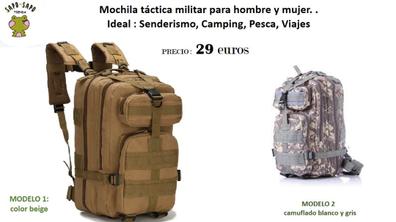 Mochila Táctica Militar de Hombro Bolsa de Viaje para Acampar y Senderismo  30 L