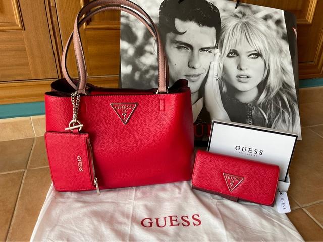 Bolso bandolera Guess rojo para mujer-a