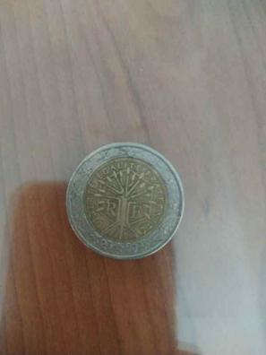 1 euro 2000 Francia moneda rara acuñación errónea Liberte Egalite