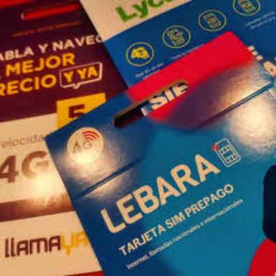 Tarjeta SIM prepago Lebara - Llamadas - Internet 4G - Cobertura