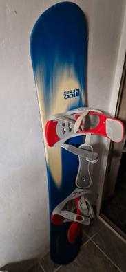 Tabla snowboard con fijaciones y funda de segunda mano por 150 EUR en  Zaragoza en WALLAPOP