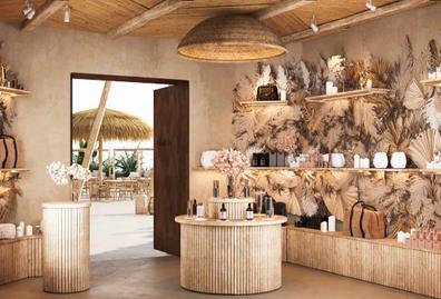 Tumbona madera playa y beach club con colchoneta articulada