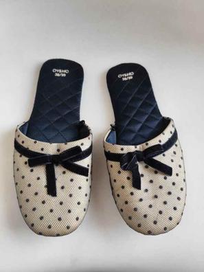 Zuecos Zapatillas De Casa Mujer Oysho Zapatillas Blancas