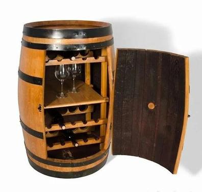 Botellero pequeño apilable ideal para colocar el vino en la cocina, la  bodega o la despensa, botellero modular en ma…
