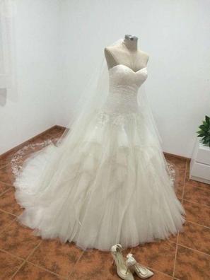 Milanuncios - Vestido novia nuevo a estrenar blanco