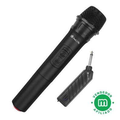 Micrófono inalámbrico VHF, altavoz universal de micrófono de karaoke de  mano, más de 110 DB, sistema de micrófono inalámbrico para interiores y