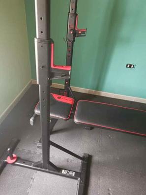 Estación De Fuerza Con Banco De Entrenamiento + Soporte Para Barra Larga +  Soporte Para Curl