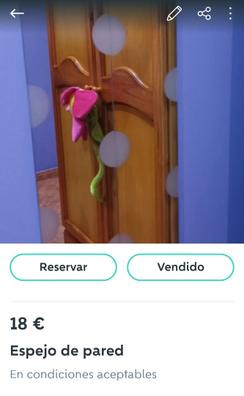 Espejo de pared cuerpo entero de segunda mano en WALLAPOP