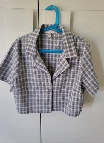 Blusa Blanca Camisa Lunares Pull And Bear Lunares Juvenil Shein