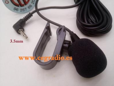 Micrófono externo para radios de coche, cable 3m. Conector 3,5 mm