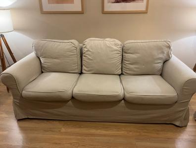 LYCKSELE funda para sofá cama de 2 plazas, Ransta natural - IKEA