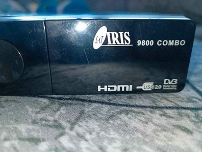 IRIS 9800 Combo - Receptor satélite (WiFi, HDMi, HD), color negro