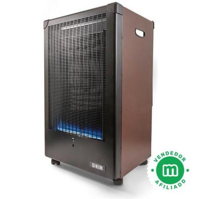 HJM GA4200 Estufa de Gas Llama Azul | 4200 W | Triple sistema de seguridad  | 3 Potencias | Encendido piezoeléctrico | Con Ruedas | Acero