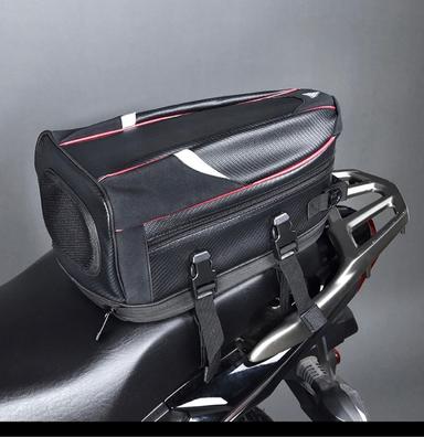  Bolsa de casco de motocicleta de fibra de carbono para  exteriores, mochila de motocicleta impermeable, expandible, maleta, bolsa  de viaje 30-48l