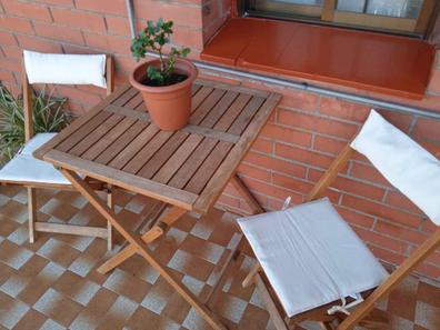Mesa terraza plegable con sillas para exterior Muebles de segunda mano  baratos
