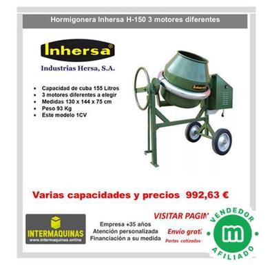 Hormigonera Inhersa H-150 – ⚒️ Todo Encofrados