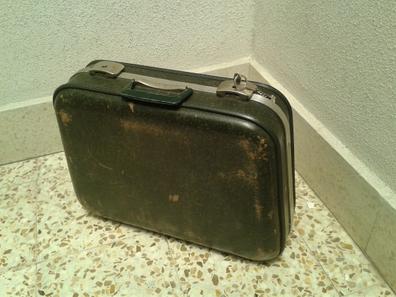 antigua maleta carton duro y cuero - Compra venta en todocoleccion