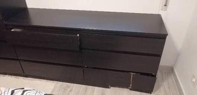 KULLEN cómoda de 5 cajones, negro-marrón, 70x112 cm - IKEA