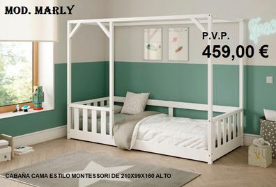 Cama montessori 90x190 con barrera Literas de segunda mano baratas