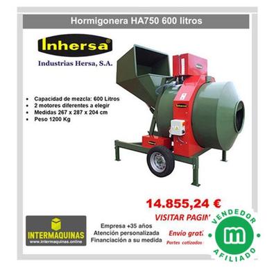 Hormigonera eléctrica/gasolina Inhersa X-300 300 L