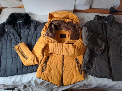 Abrigo Acolchado Abrigo Naranja Mujer Zara Capucha Chaleco De