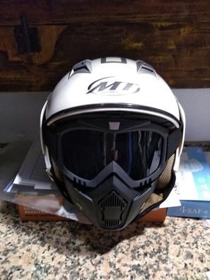 Casco moto con mascara hot sale