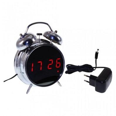 Reloj Despertador Retro Vintage Alarma Campana Luz Led